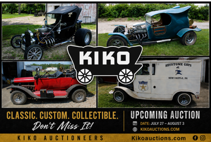 Kiko Auctioneers Presents Custom Model T Street Rods, Ford Car Engine, Auto Parts And Tools