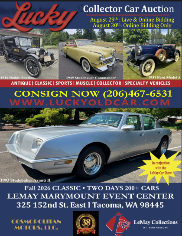 Lucky Collector Car Auction Presents 2026 Fall Classic