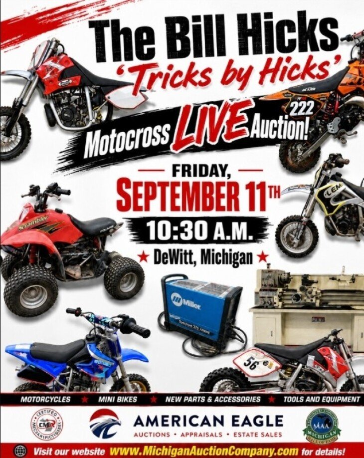Extensive Dirt Bike, Motocross, & Tools 'Tricks by Hicks' Live Auction