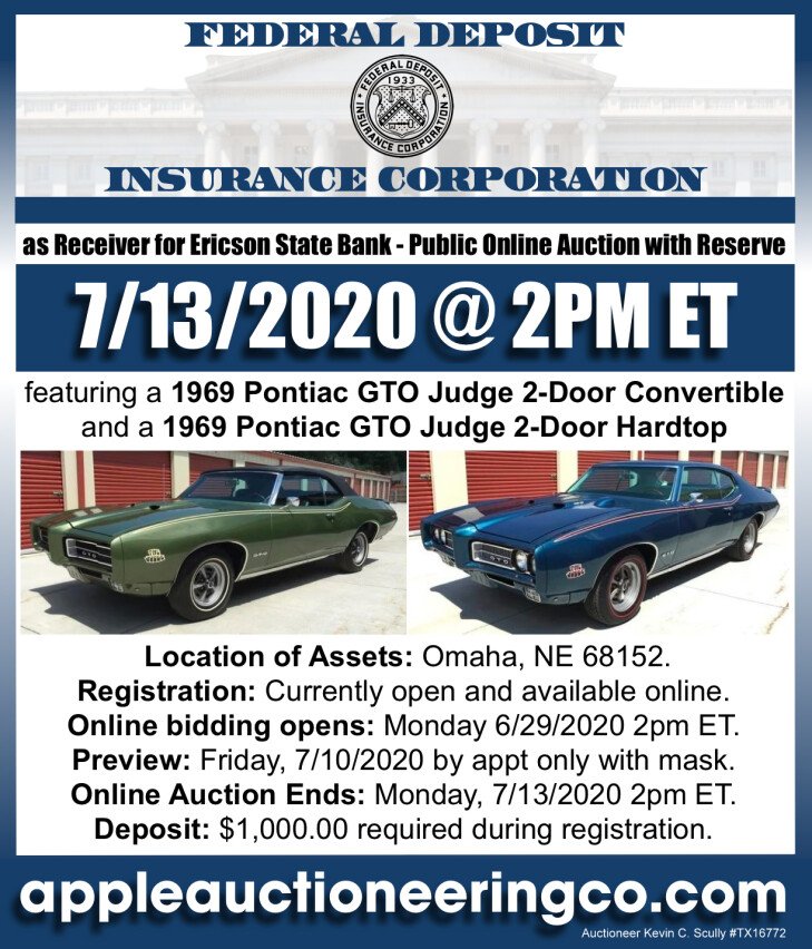 Pontiac Judge Classic Car Auction - Online Only