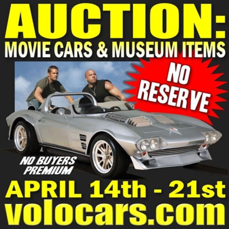 Volo Auto Museum presents Movie Cars & Museum Items Auction