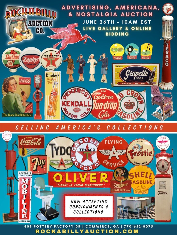 Spring Advertising, Americana & Nostalgia - Live & Online Auction
