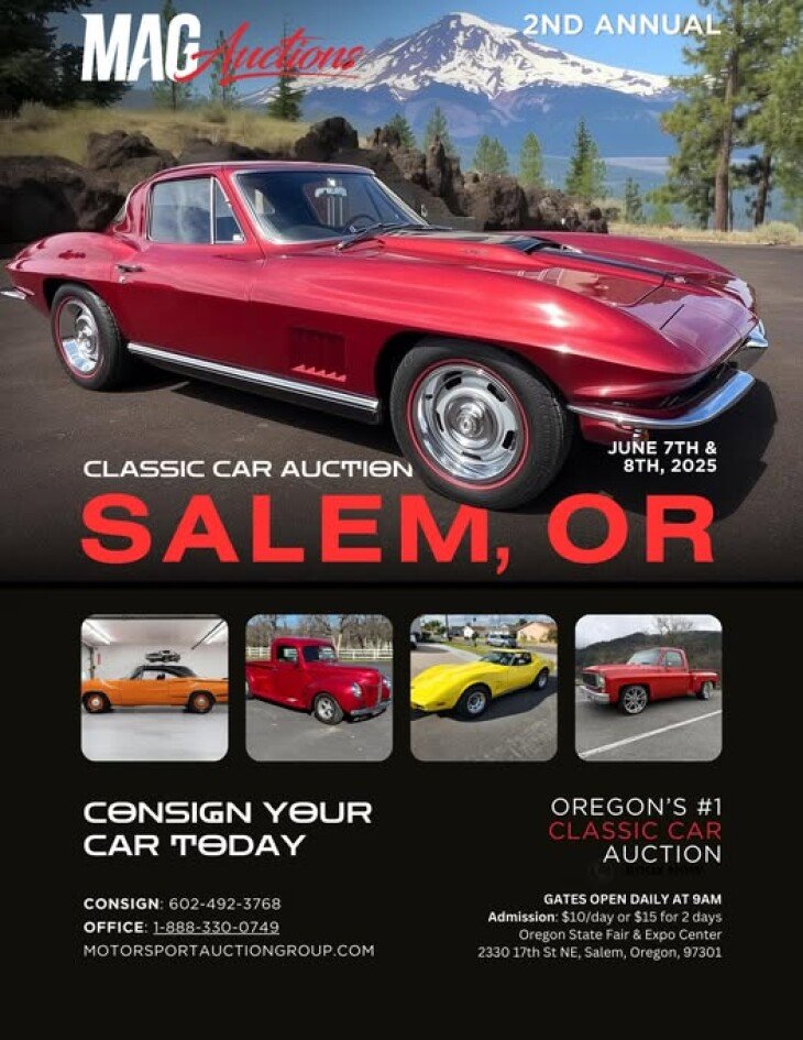 2025 MAG Auctions - Salem Collector Car Auction - CONSIGN NOW!