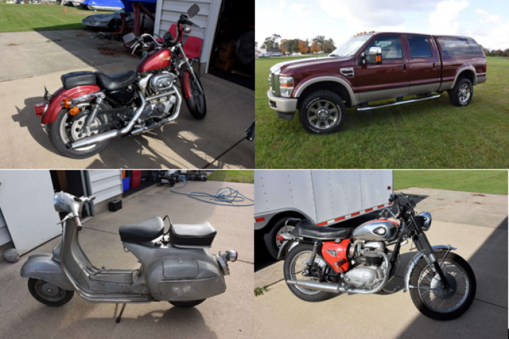 SOUTHERN MICHIGAN ESTATE LIVE AUCTION - Truck, Motorcycles & Scooter