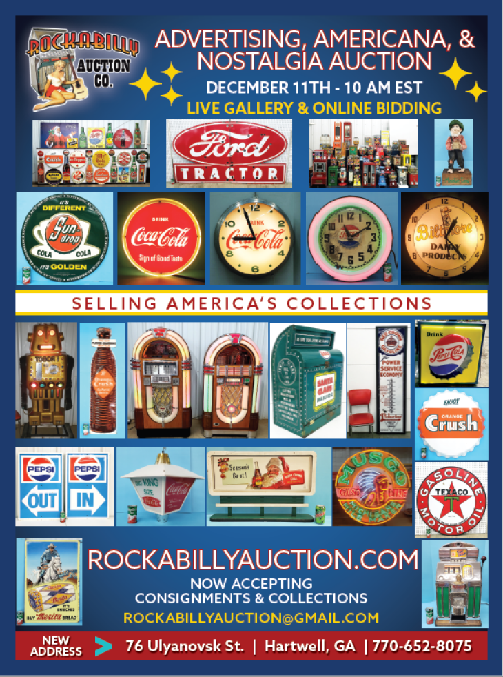 Year End Advertising, Americana & Automobilia Auction - Live & Online