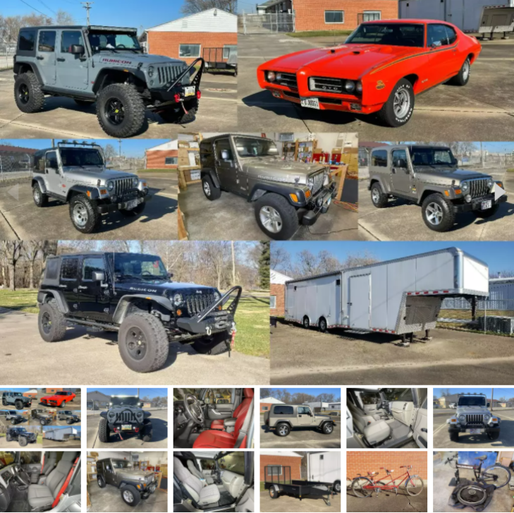 Pontiac GTO Judge, Shelby GT 350, Jeeps, Cars, Trailers, Auto Parts and Personal Property - Online Only