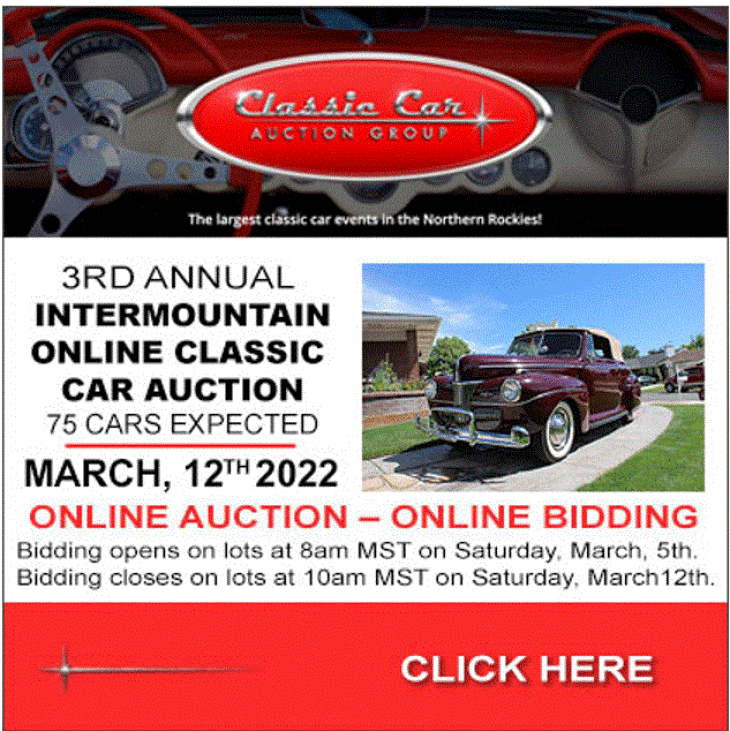 Classic Car Auction Group-3rd Annual Intermountain Classic Car Auction