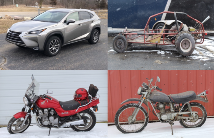 Estate Auction - 2015 Lexus 300NX * Motorcycles * Jim Beam "Wheels" Collection - Live Auction