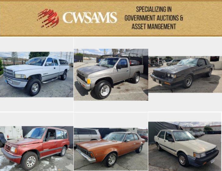 L.A. County Auto Auction - Online Only
