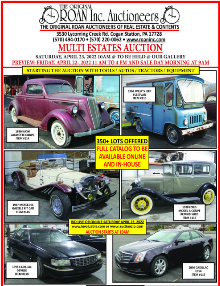 Multi Estates Auction - Classic & Collector Cars