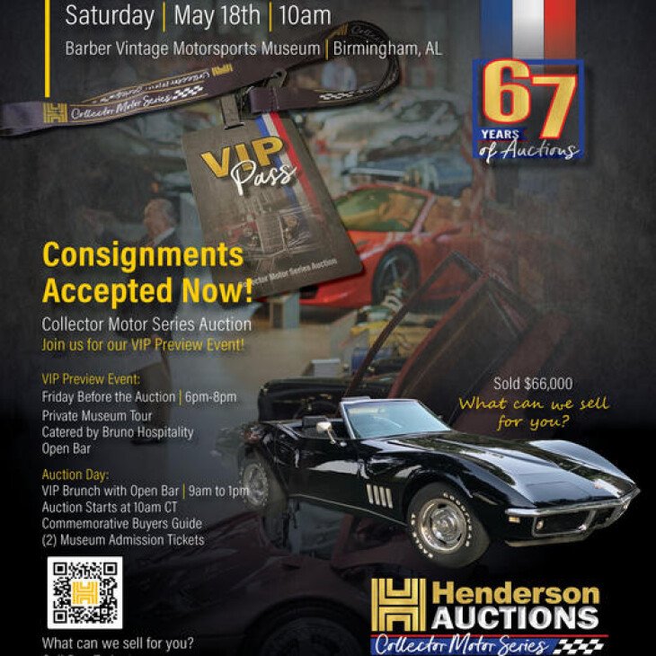 2024 Spring Collector Motor Series Auction - Barber Motorsports Museum