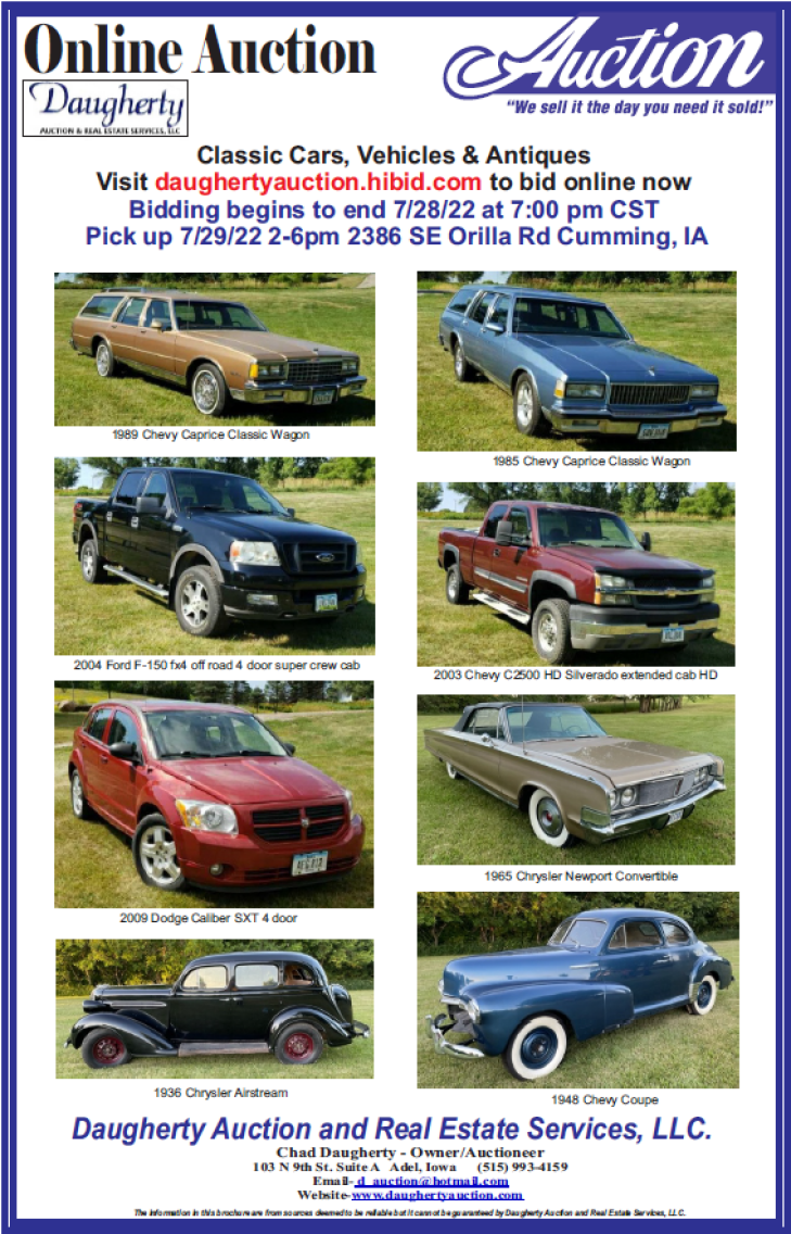 Classic Cars, Vehicles, Antiques and More - Online Auction
