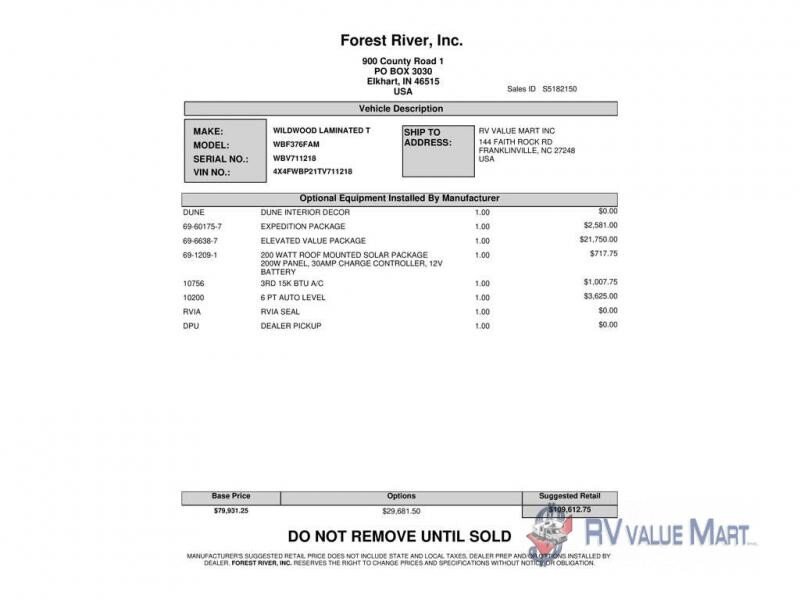 New 2026 Forest River Wildwood
