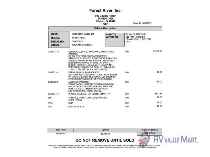 New 2026 Coachmen Catalina