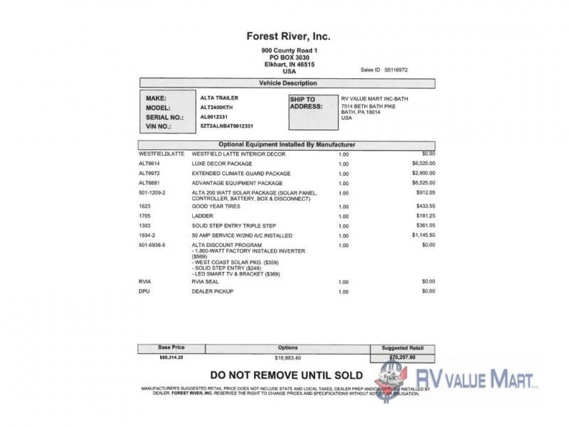 New 2026 East to West Alta