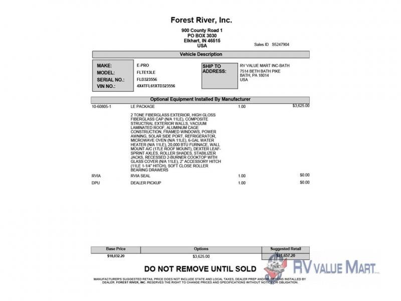New 2026 Forest River Flagstaff